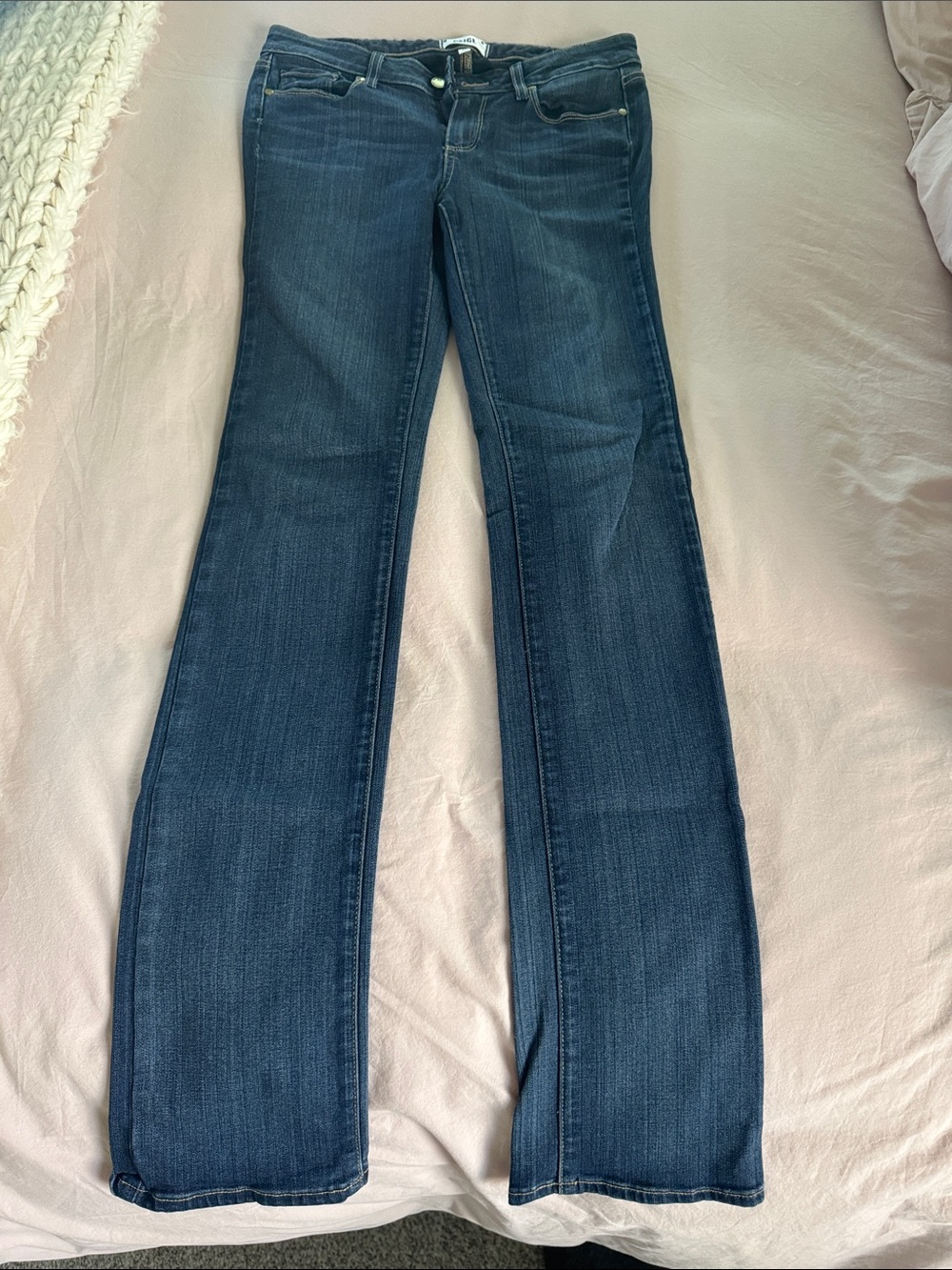 PAIGE skyline straight 28 Dark Blue Flare Jeans